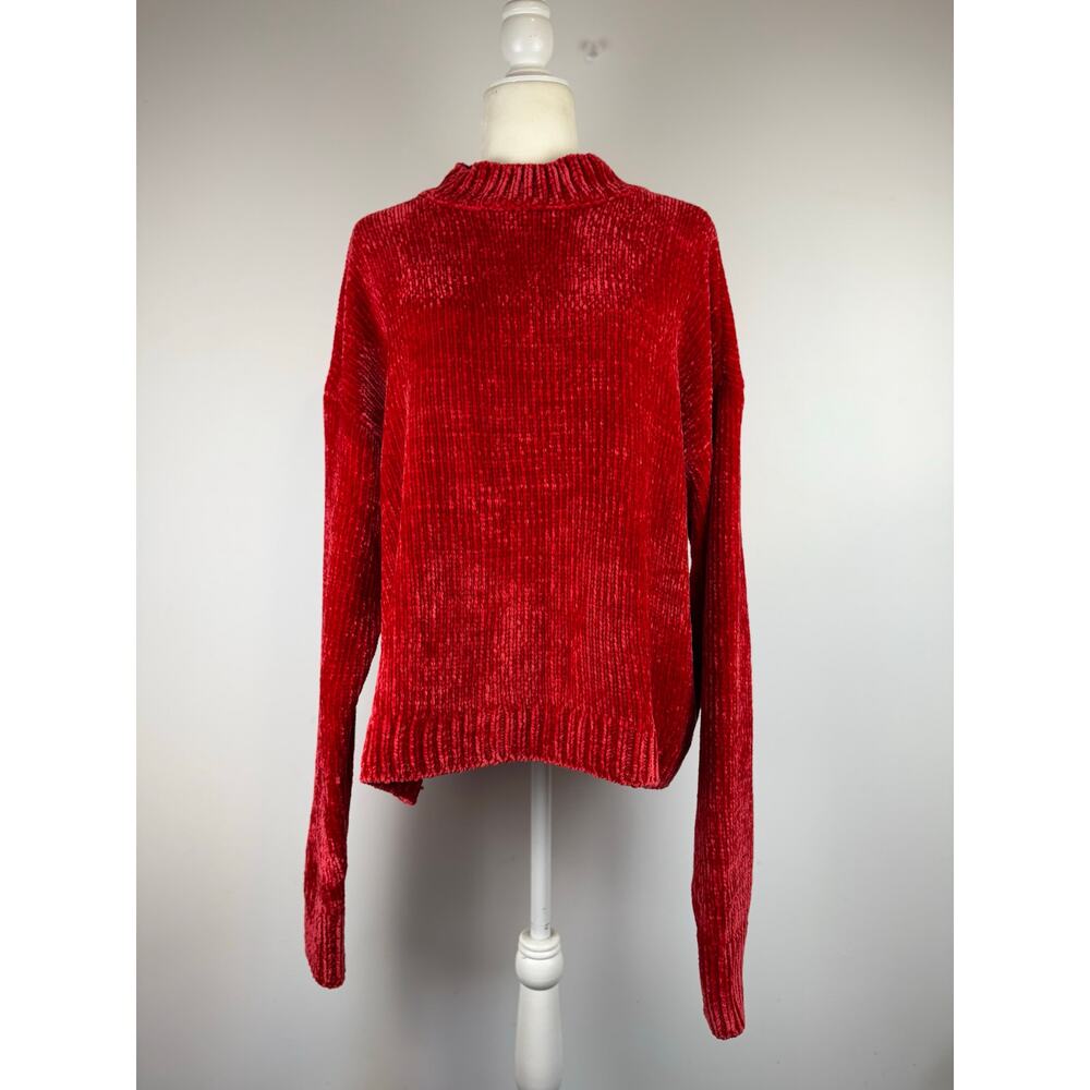 Sanctuary Chenille Sweater Red Women XXL